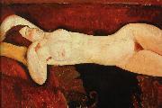 Amedeo Modigliani liggande aktsudie oil